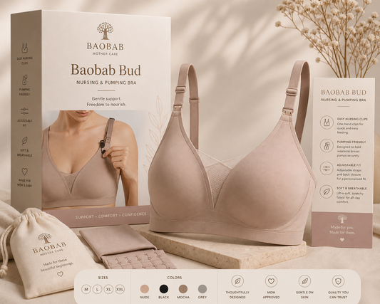 Baobab Bud - Nursing/Breastfeeding and Pumping Bra
